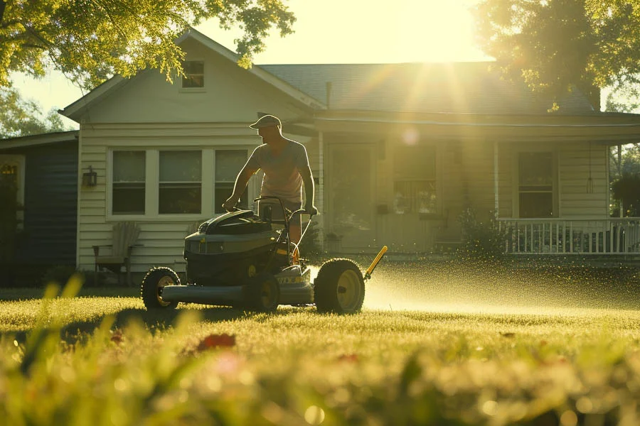 small lawn mower cordless